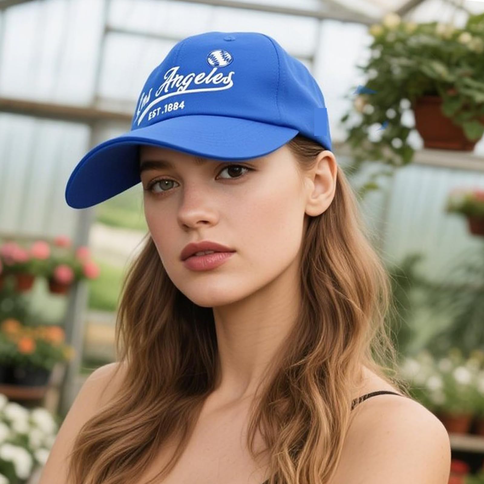Embroidered City Cotton Los Angeles Baseball Cap, Adjustable Classic Vintage Fans Baseball Hat for Men Women