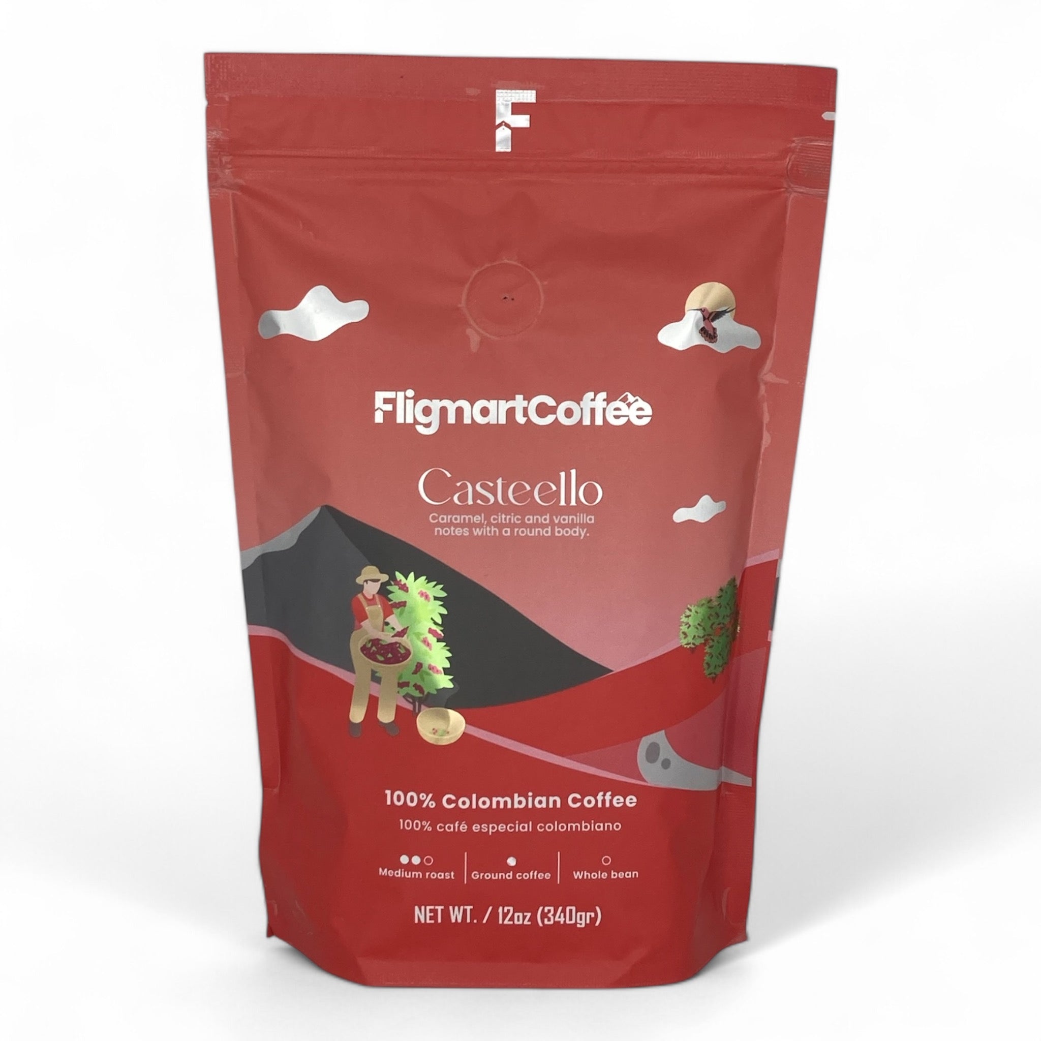 Cafe especial 100% colombiano 340 gr - FligmartCoffee